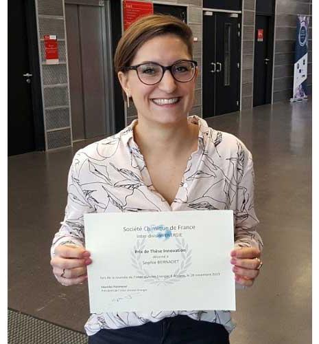 Sophie Bernadet wins the French Chemistry Society’s thesis innovation award